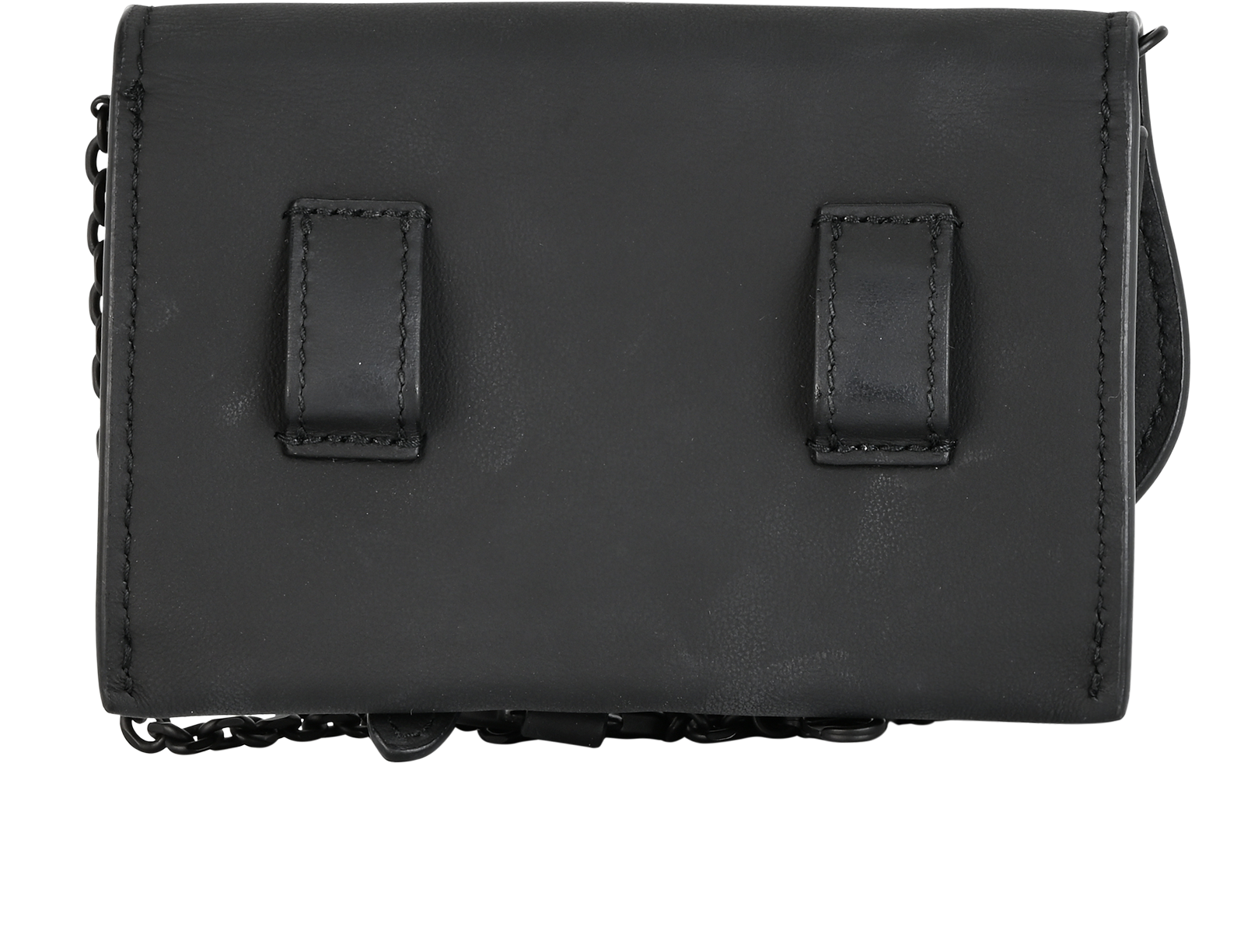 Card Belt Bag, &pound;490, Handbags, Black, Leather, Back view